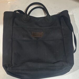 Black Canvas LL Bean tote
